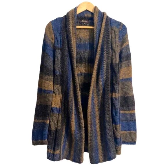 Iperico Open Cable Knit Long Cardigan Sweater Made in Italy Size S - Picture 1 of 6